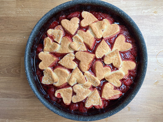„Írjatok, ha hazaértetek!” - (Epres crumble recepttel)